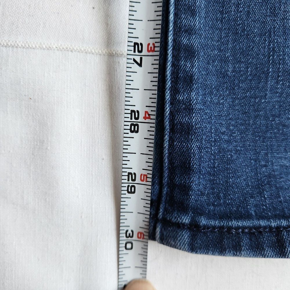 Levi's Slight Curve Womens Size 10/30 Stretch Jeans Medium Wash Blue Distressed - Picture 4 of 9